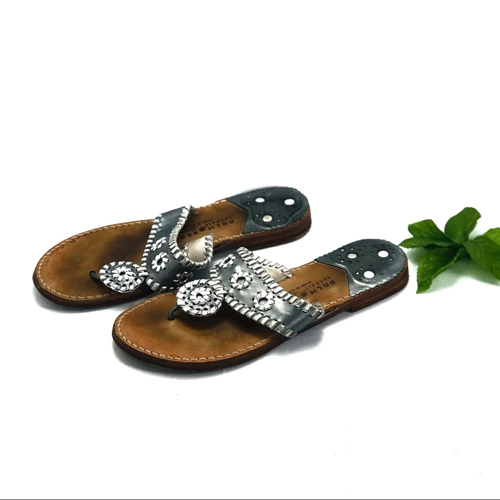 Palm beach Hand Crafted Women's Leather Sandals 8